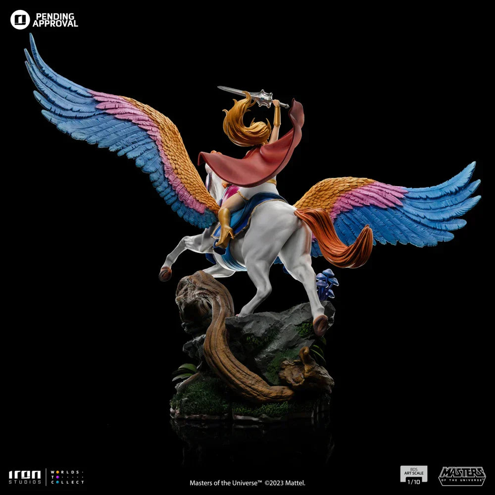 SHE-RA UND SWIFT WIND DELUXE 1:10 Maßstab Statue von Iron Studios