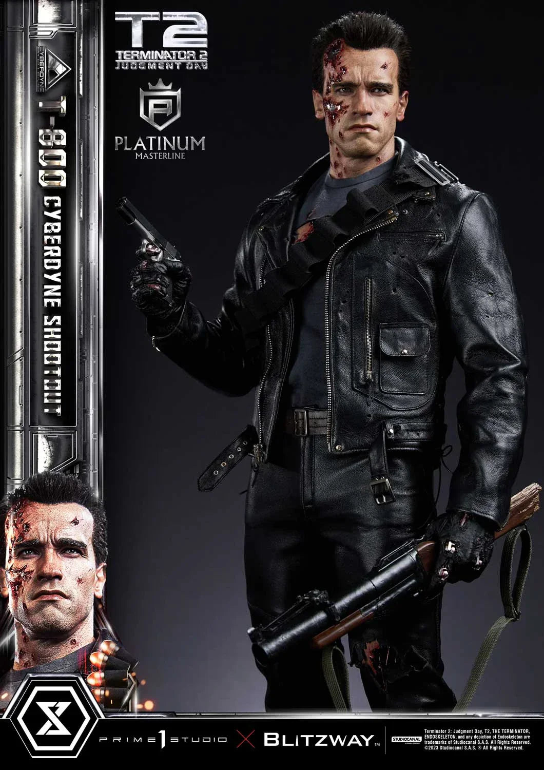 Terminator 2: Tag der Abrechnung T-800 Cyberdyne Schießerei von Prime 1 Studio