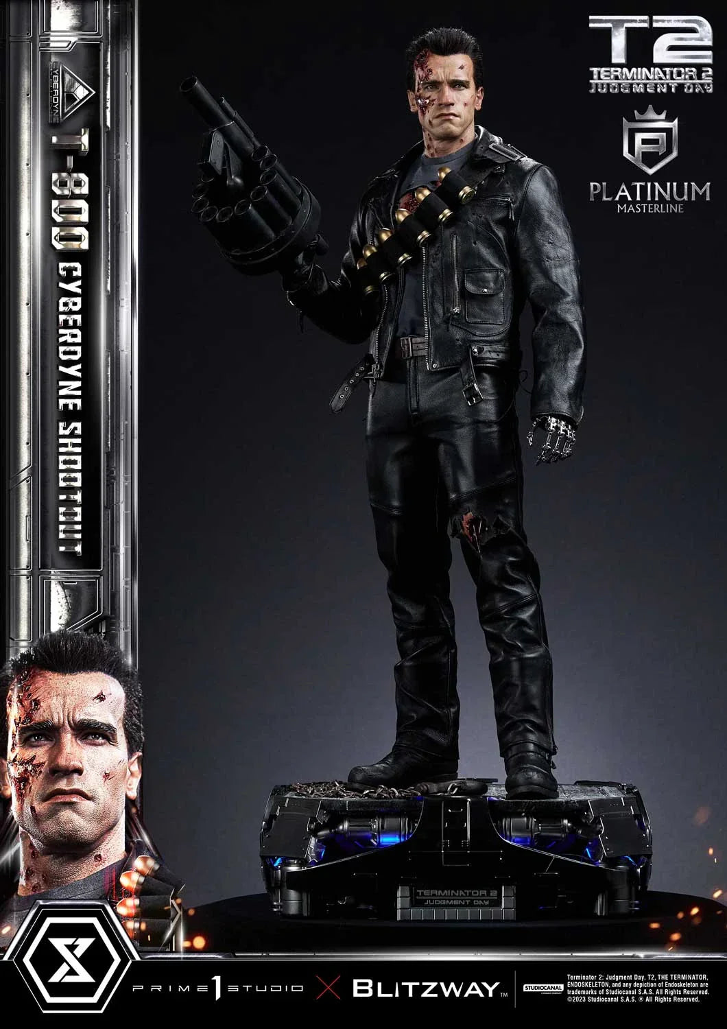 Terminator 2: Tag der Abrechnung T-800 Cyberdyne Schießerei von Prime 1 Studio