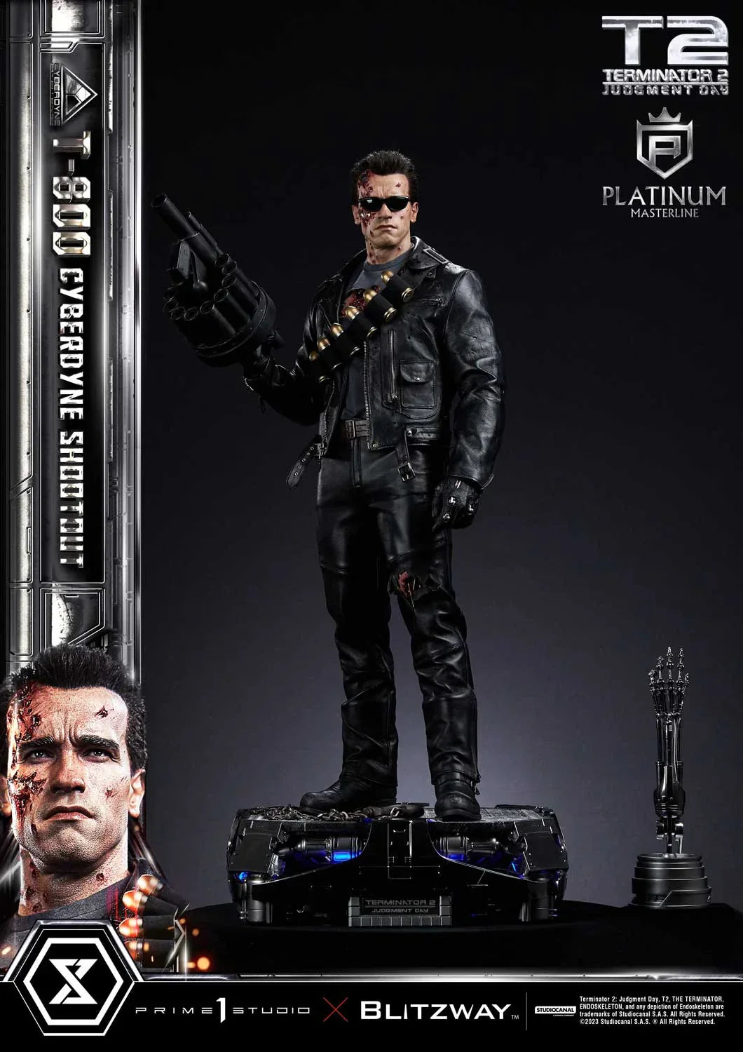 Terminator 2: Tag der Abrechnung T-800 Cyberdyne Schießerei von Prime 1 Studio