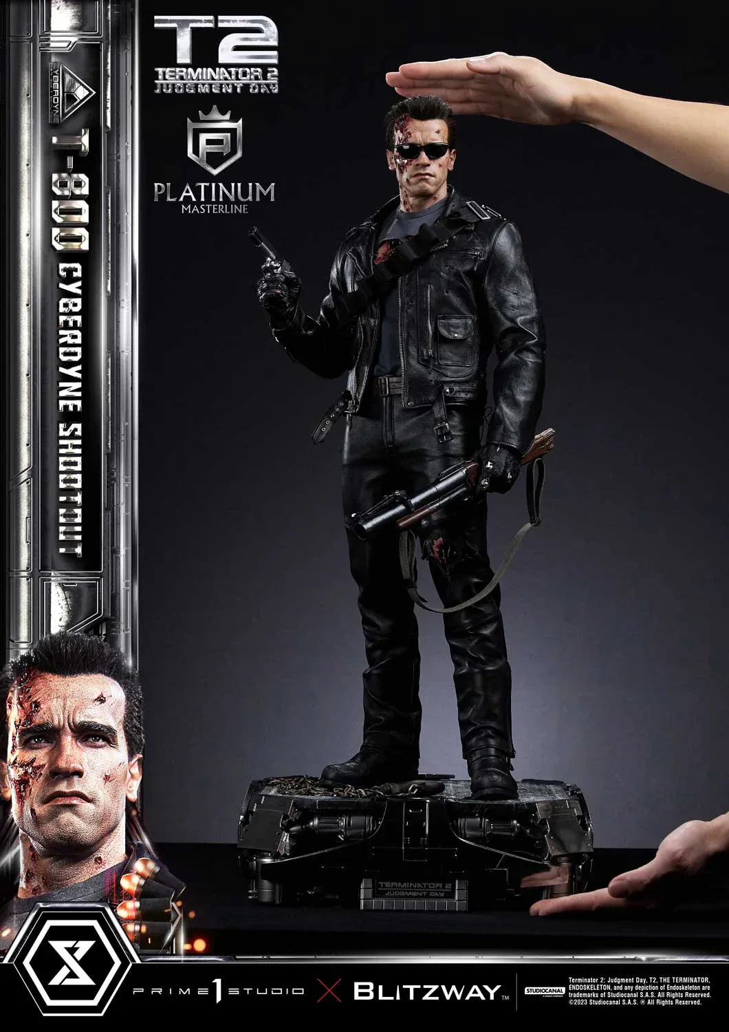 Terminator 2: Tag der Abrechnung T-800 Cyberdyne Schießerei von Prime 1 Studio
