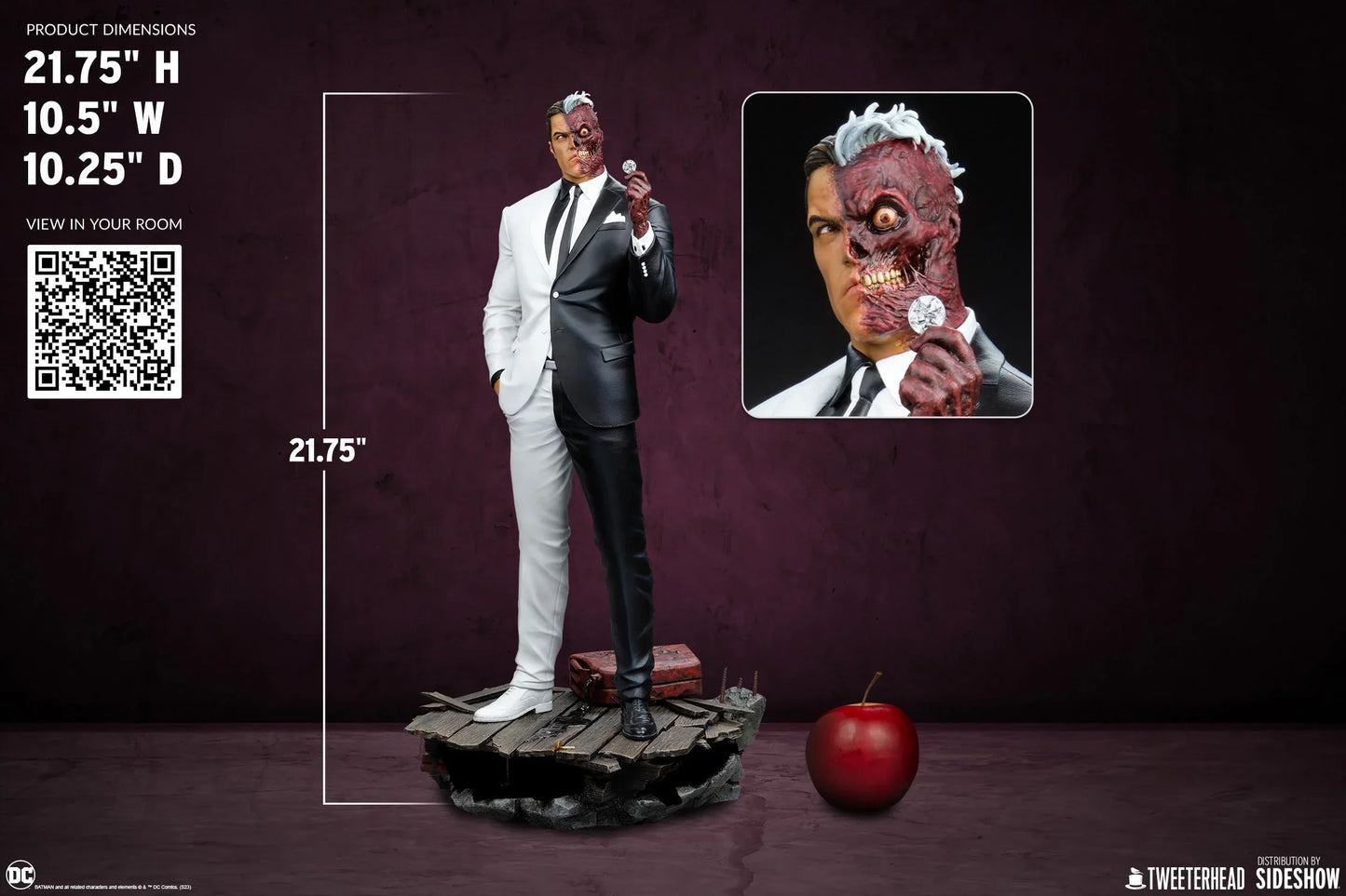 ZWEI-GESICHT Collector 1/4 Maßstab Maquette von Tweeterhead