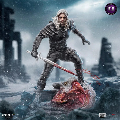 Geralt von Riva Die Hexer Kunstskala 1/10 Statue von Iron Studios