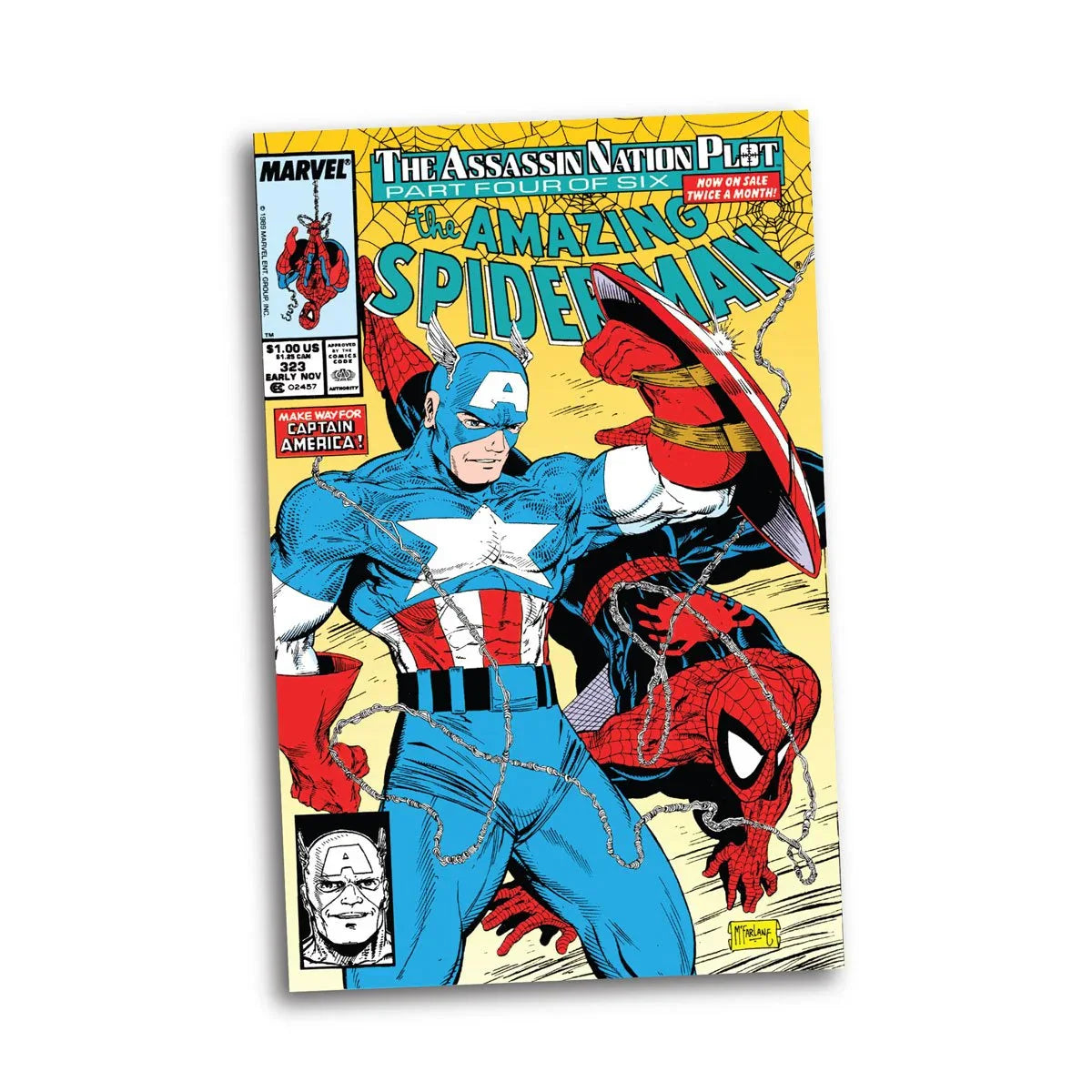 Captain America Der erstaunliche Spider-Man #323 1:6 Maßstab Posenfigur mit Szene