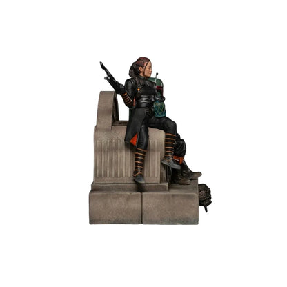 Der Mandalorianer - Boba Fett und Fennec Shand auf dem Thron Deluxe Art Scale 1/10 Statue