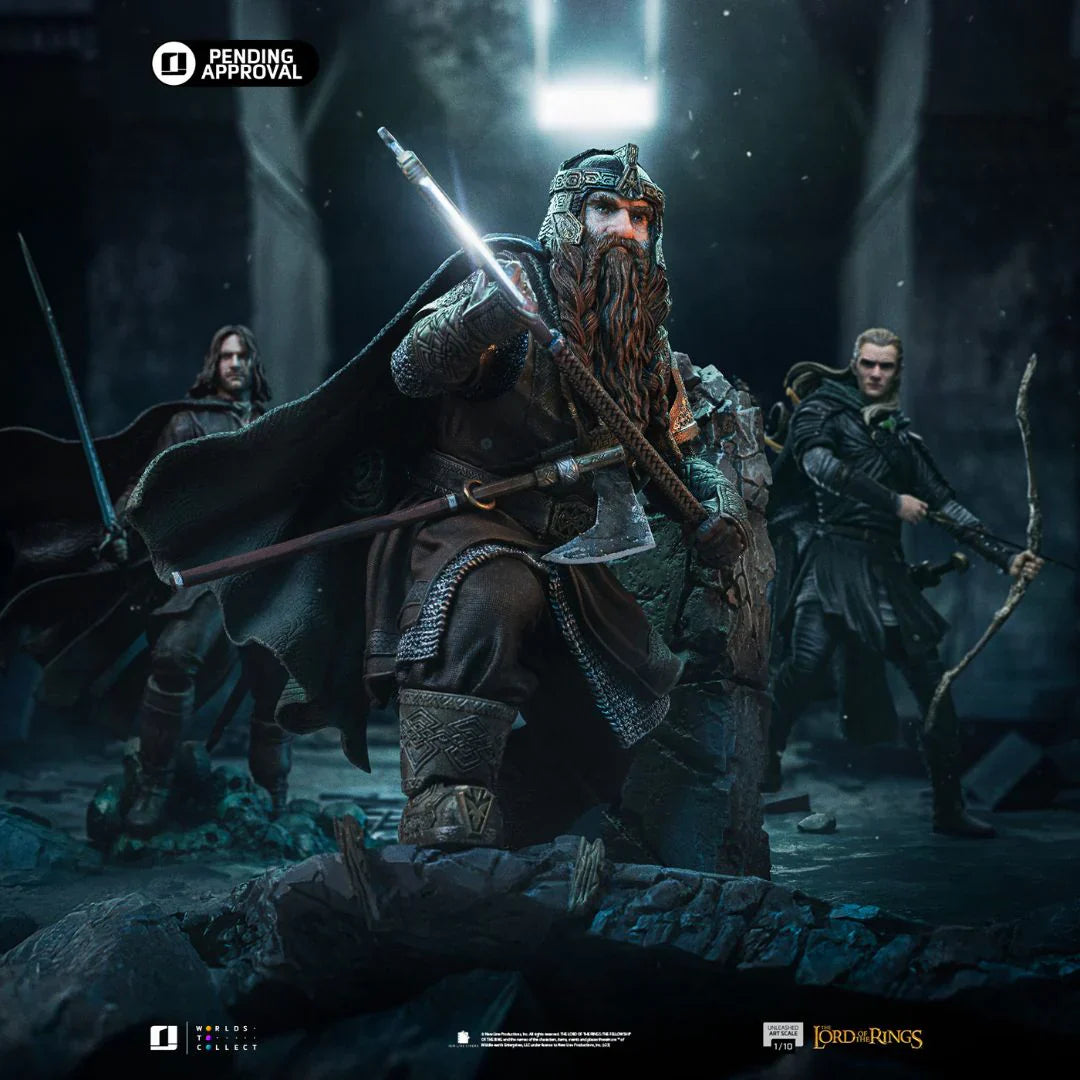 Die Herr der Ringe Gimli Unleashed Kunststatue von Iron Studios