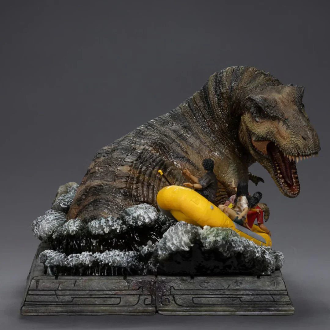 T-Rex River Attack Demi Art Scale Statue von Iron Studios