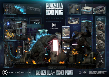 Godzilla vs Kong Finale Schlacht Statue von Prime1 Studio