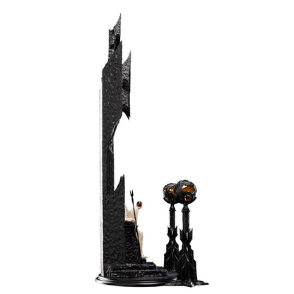 Der Herr der Ringe Saruman der Weiße auf Thron 1:6 Maßstab Statue