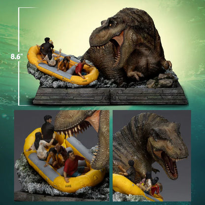 T-Rex River Attack Demi Art Scale Statue von Iron Studios