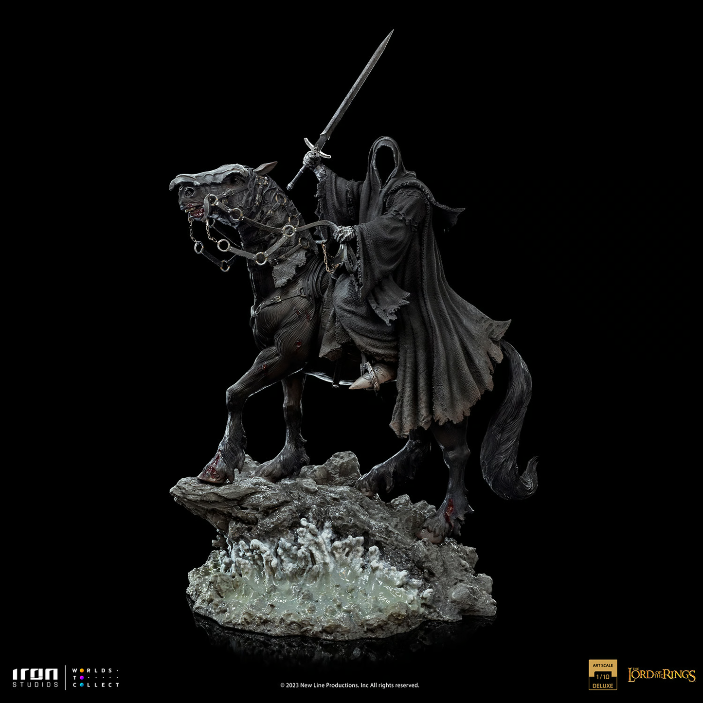 Nazgûl auf Pferd Deluxe Die Herr der Ringe Kunst-Skala Statue