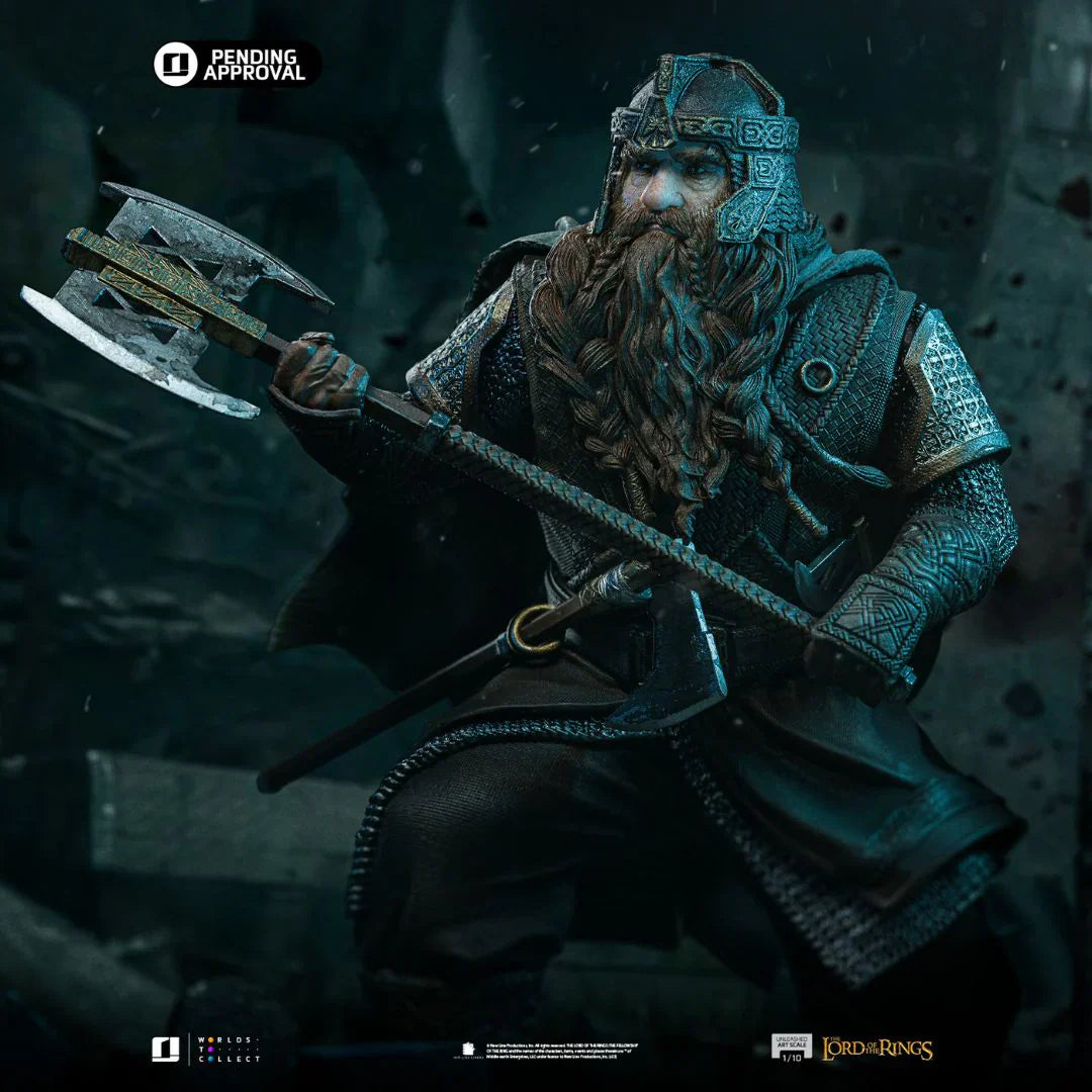 Die Herr der Ringe Gimli Unleashed Kunststatue von Iron Studios