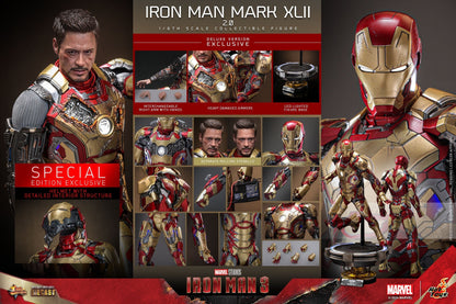 IRON MAN MARK XLII (2.0) DELUXE Sechstel Maßstab Figur von Hot Toys