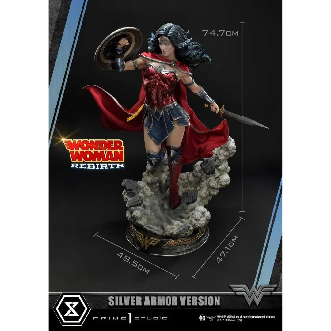 Wonder Woman Rebirth Silber Rüstung Version Statue von Prime 1 Studio