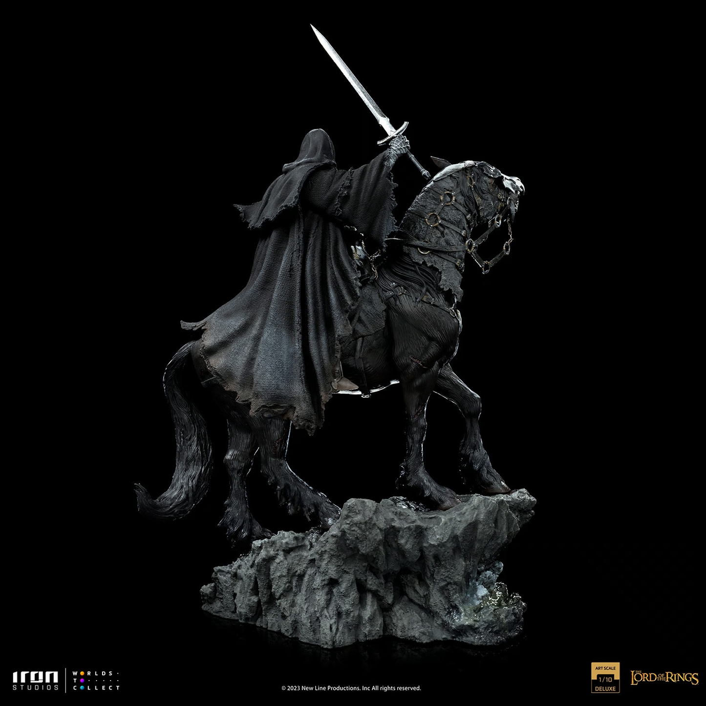 Nazgûl auf Pferd Deluxe Die Herr der Ringe Kunst-Skala Statue
