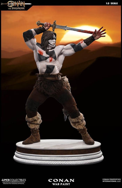Conan Der Barbar 1/3 Maßstab Statue KRIEGSFARBE CROM EXKLUSIV von Pop Culture Shock