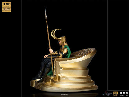 Loki auf Thron 1/10 Kunstmaßstab CCXP exklusiv von Iron Studios