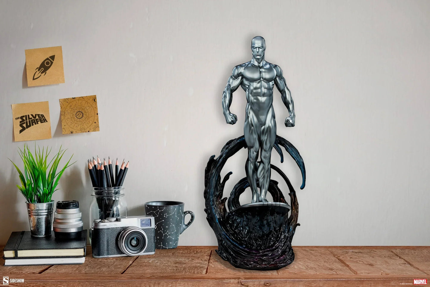 Silberner Surfer Maquette von Sideshow Collectibles