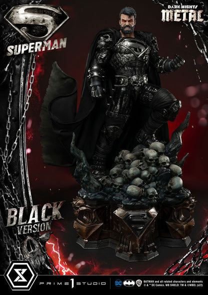Dunkle Nächte: Metal Superman Schwarze Version Museum Masterline Statue